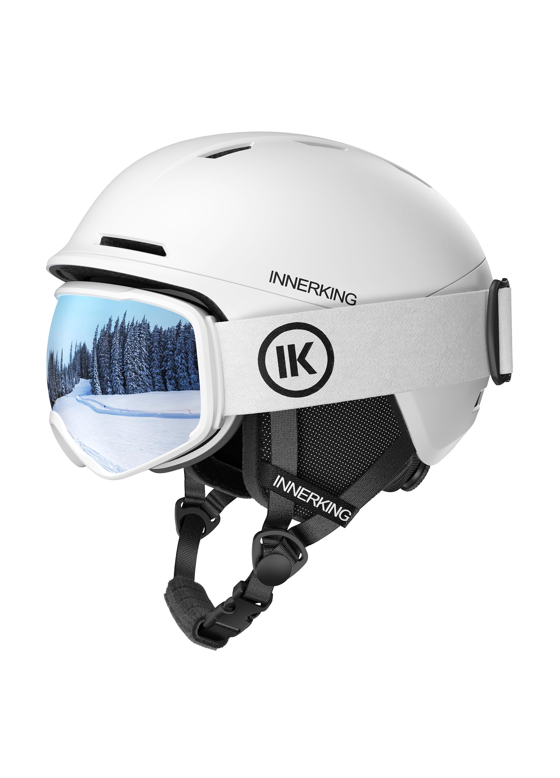 Amazon | InnerKing スキー/スノボ ヘルメット＋ゴーグル 2点セット